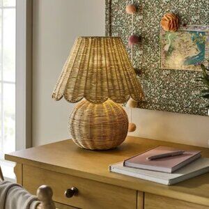 Studio McGee Table Lamp with Woven Base‎ and Woven Shade